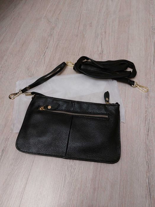 Сумочка клатч із натуральної шкіри