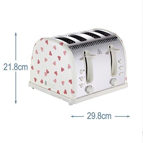 Toster 4-komorowy Russell Hobbs 28350 Pink Hearts – Edycja limitowana