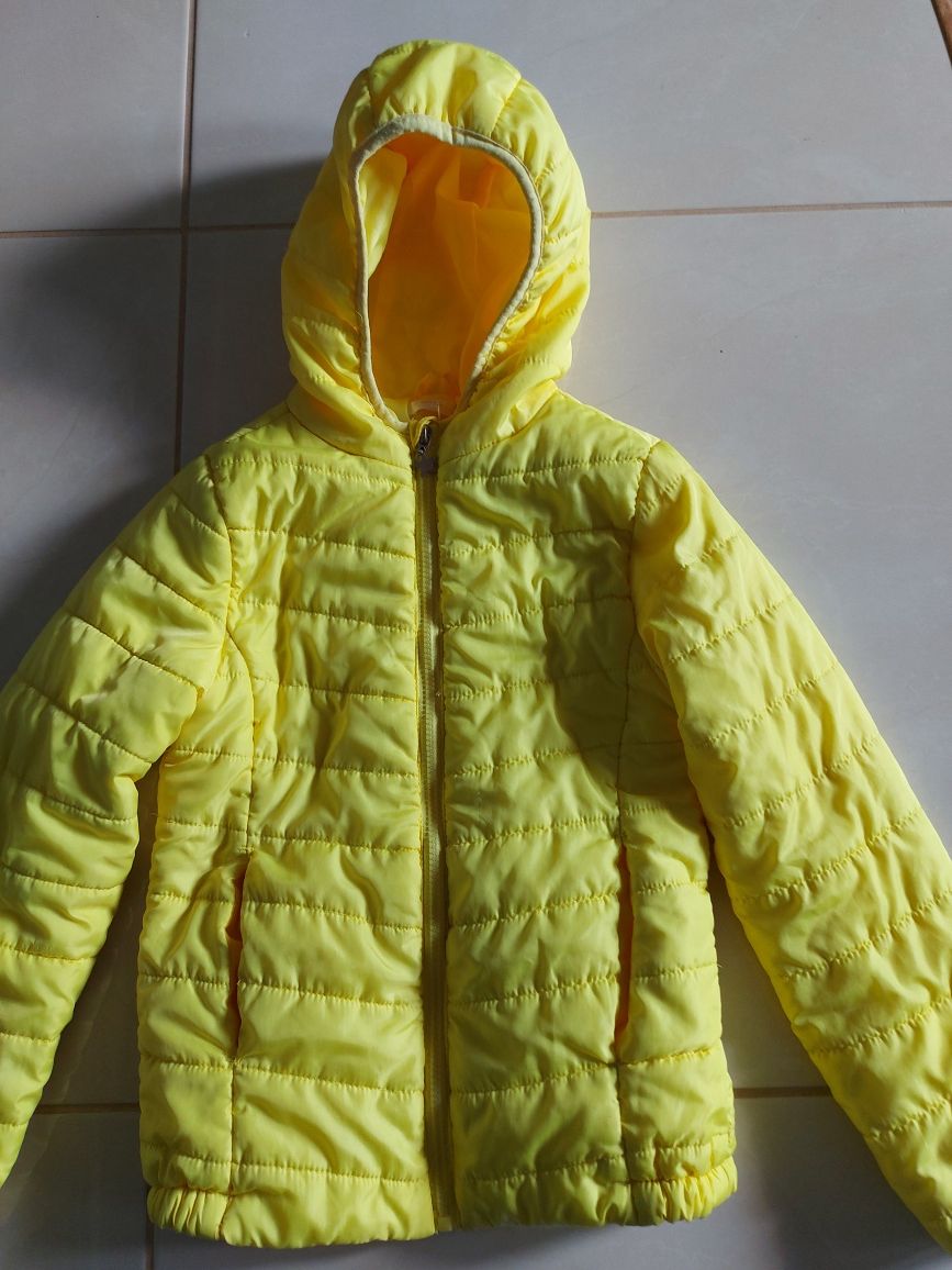 Żółta pikowana kurtka Pepco rozmiar 134