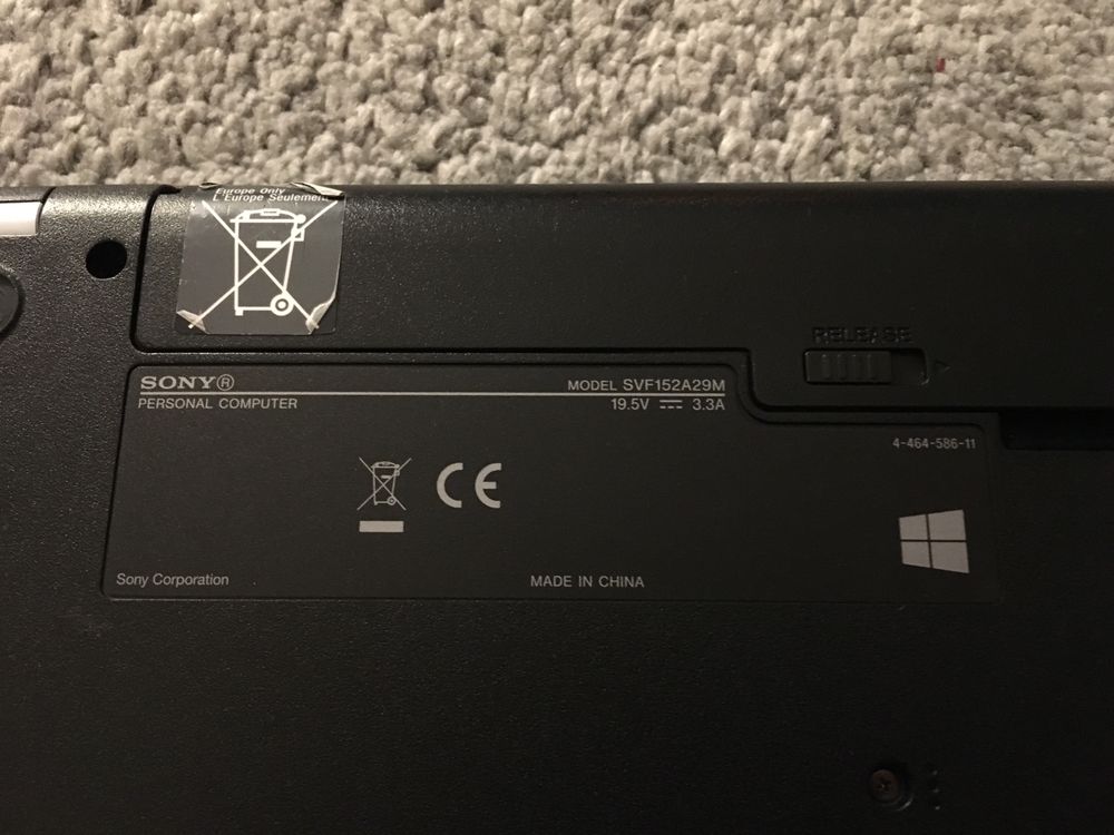 Sony vaio SVF152A29M Nvidia gt740m