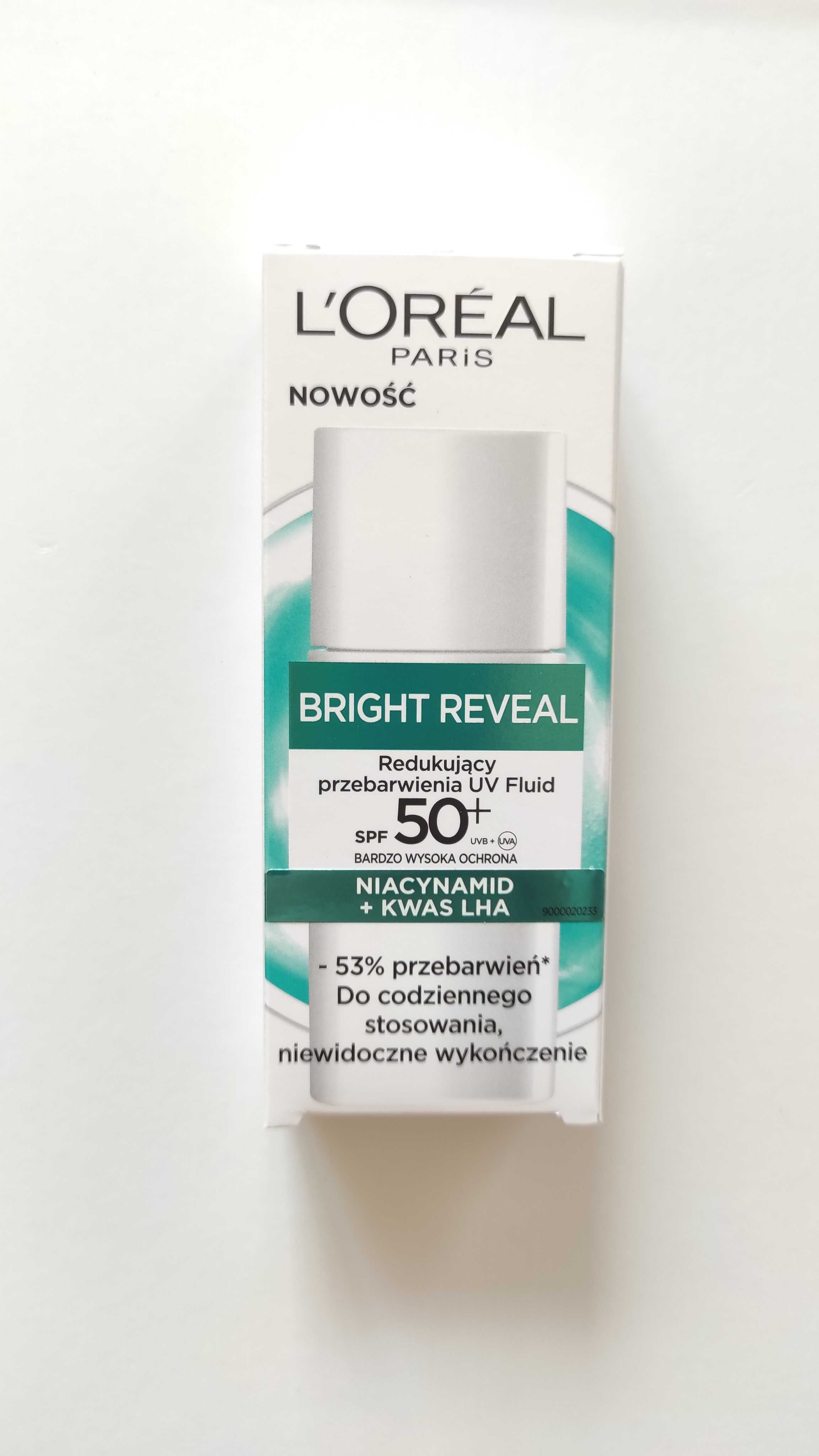 Redukujący przebarwienia UV fluid z SPF50+ Bright Reveal L'Oréal Paris