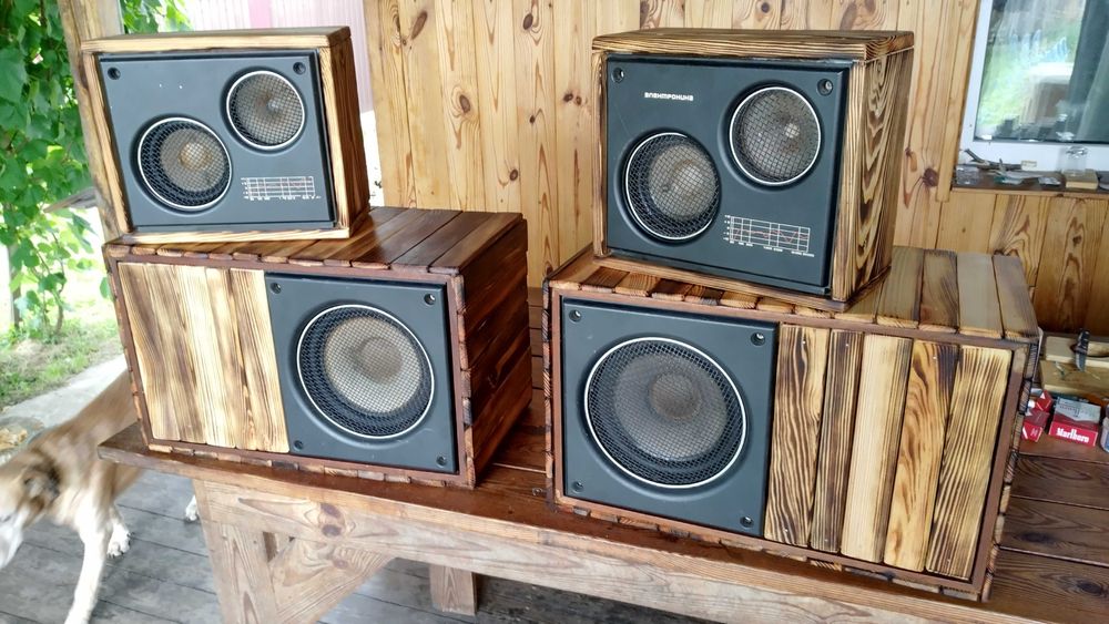 колонки з підсилювачем на базі Электроника Д1-012, допрацьовані, Вега