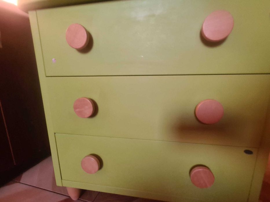 Szafka komoda zielona