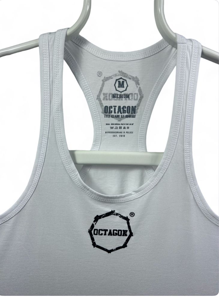 Podkoszulek męski biały tank top Octagon