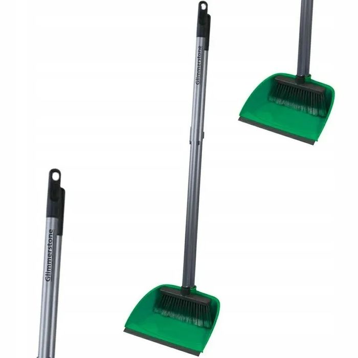 Zestaw miotła profesjonalna szczotka + szufelka na kiju
