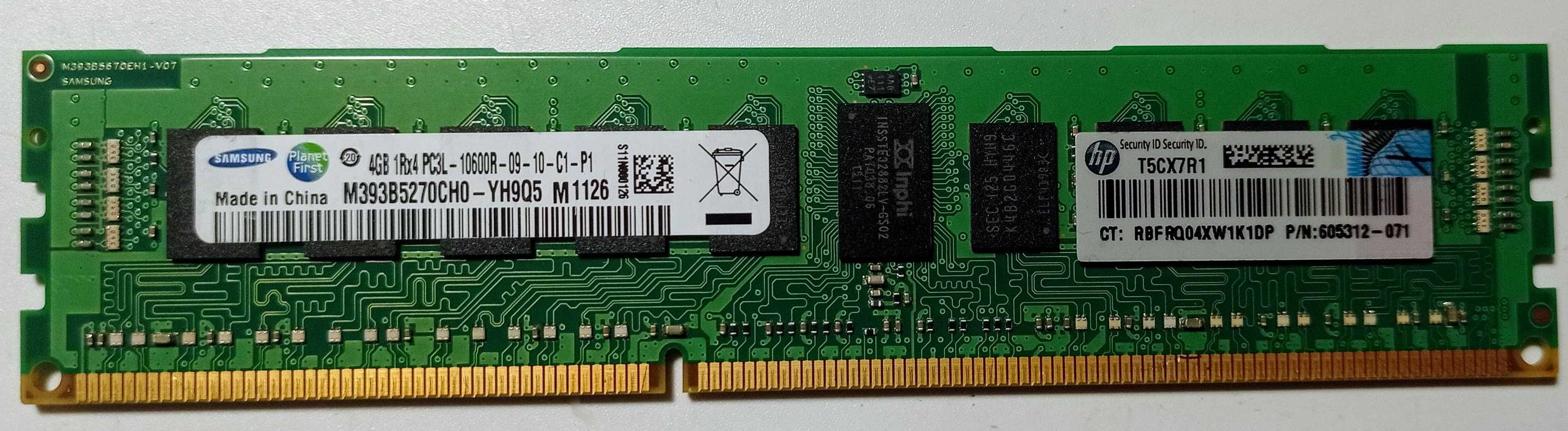 Memória RAM 4Gb DDR3L - 1333MHz (várias unidades em stock)