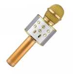 Nowy Mikrofon Karaoke BLUETOOTH złoty HYKKER