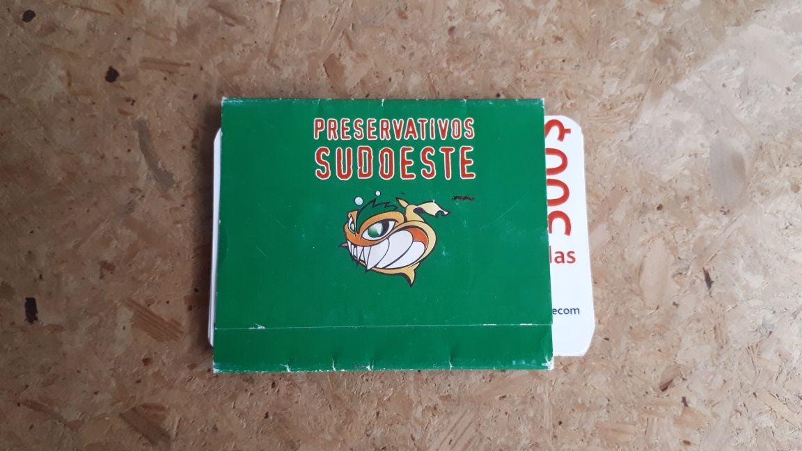 Embalagem vazia preservativos Festival Sudoeste 1999 com "ó Elsa"