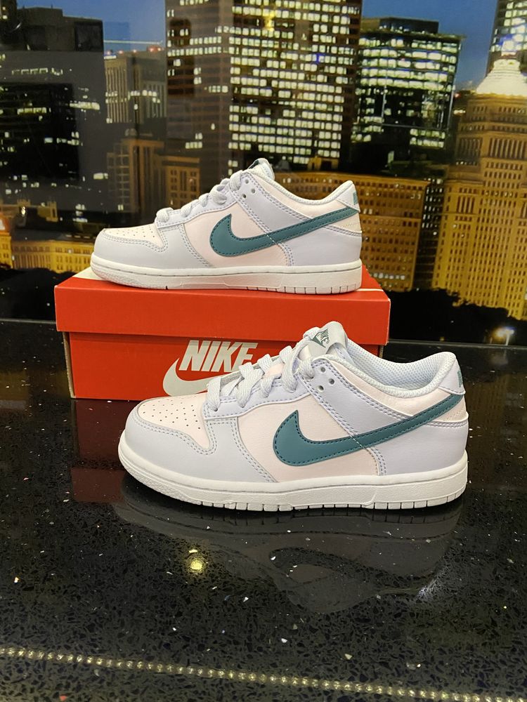 Buty Nike Dunk Low Mineral Teal Football Grey PS r. EU 31 US 13C Nowe