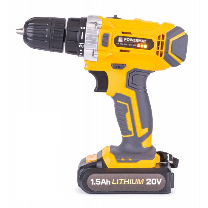 Wkrętarka wiertarka akumulatorowa 20V LCD Sklep FV