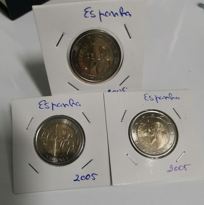 Moeda UNC comemorativa de 2€ - Espanha 2005