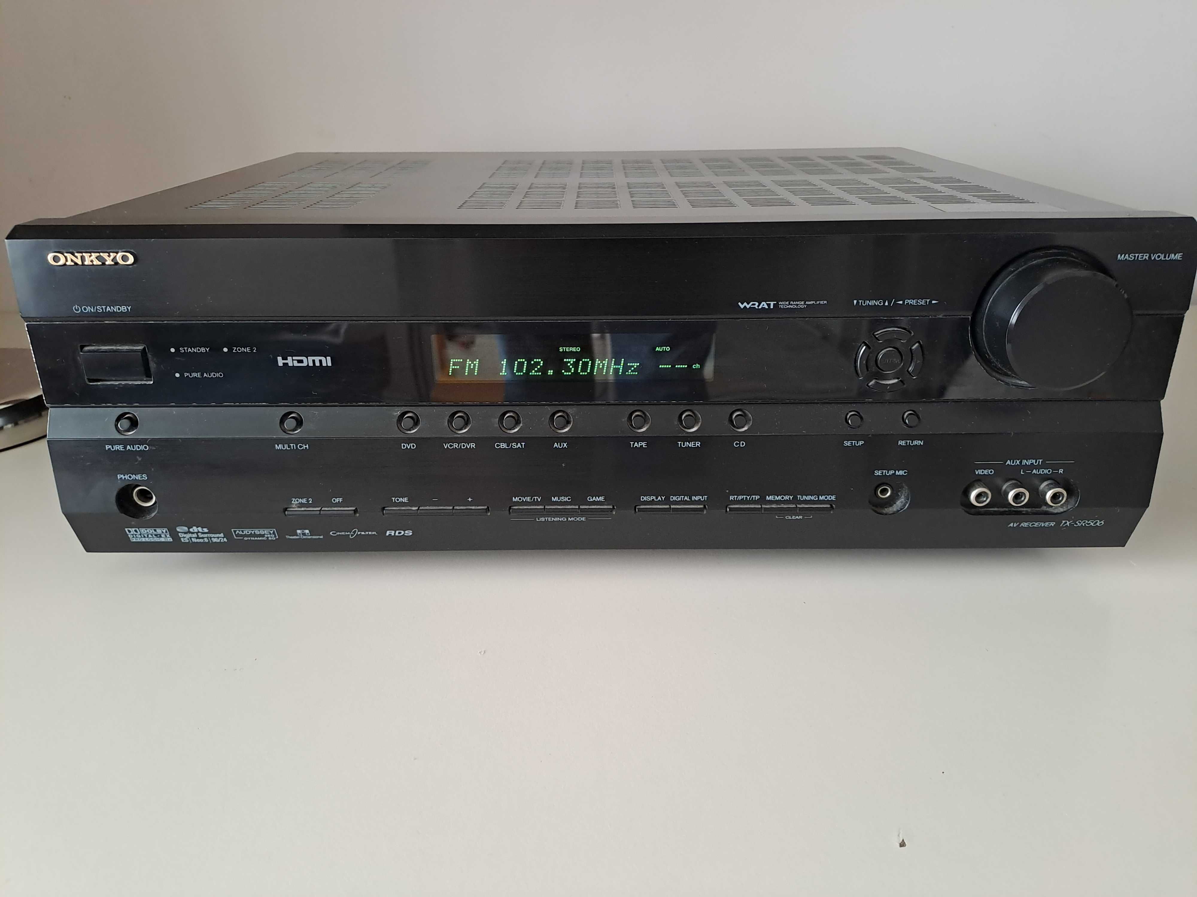 Amplituner ONKYO TX-SR506, z usterką