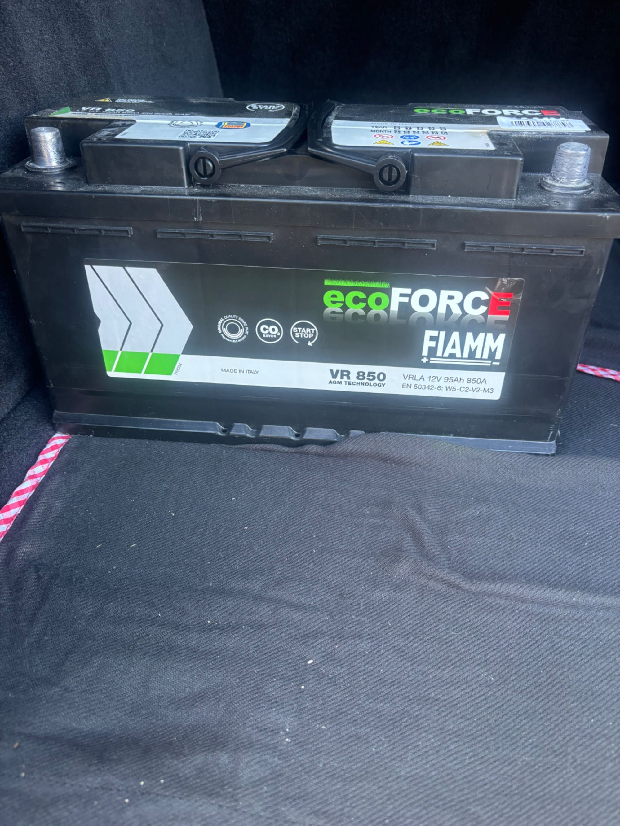Акумулятор Ecoforce Fiamm 12V 95Ah 850A, заряджений.