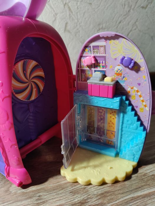Дорожня іграшка Polly Pocket, ігровий набір із ведмедиком Гамболом