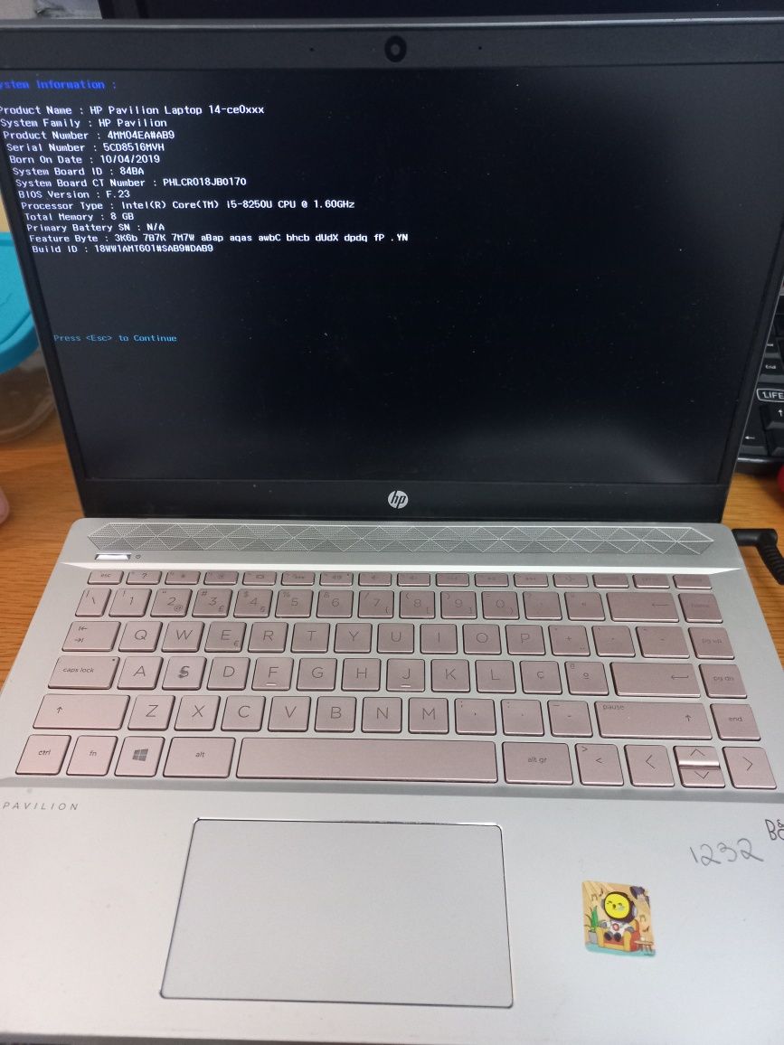 Hp Pavilion 14-ce0003np para peças