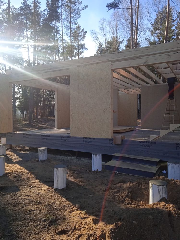 Promocja materialy do budowy domu SIP 70m2 stodola nowoczesna