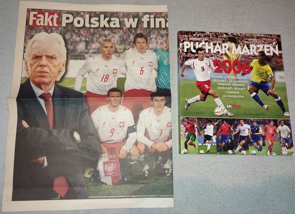 Książka PUCHAR MARZEŃ 2006 + plakat reprezentacji Polski EURO 2008