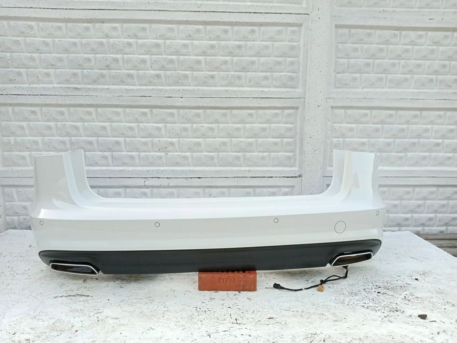 ZDERZAK TYŁ AUDI A6 C7 4G9 KOMBI LIFT 6PDC 15-18 BIAŁY