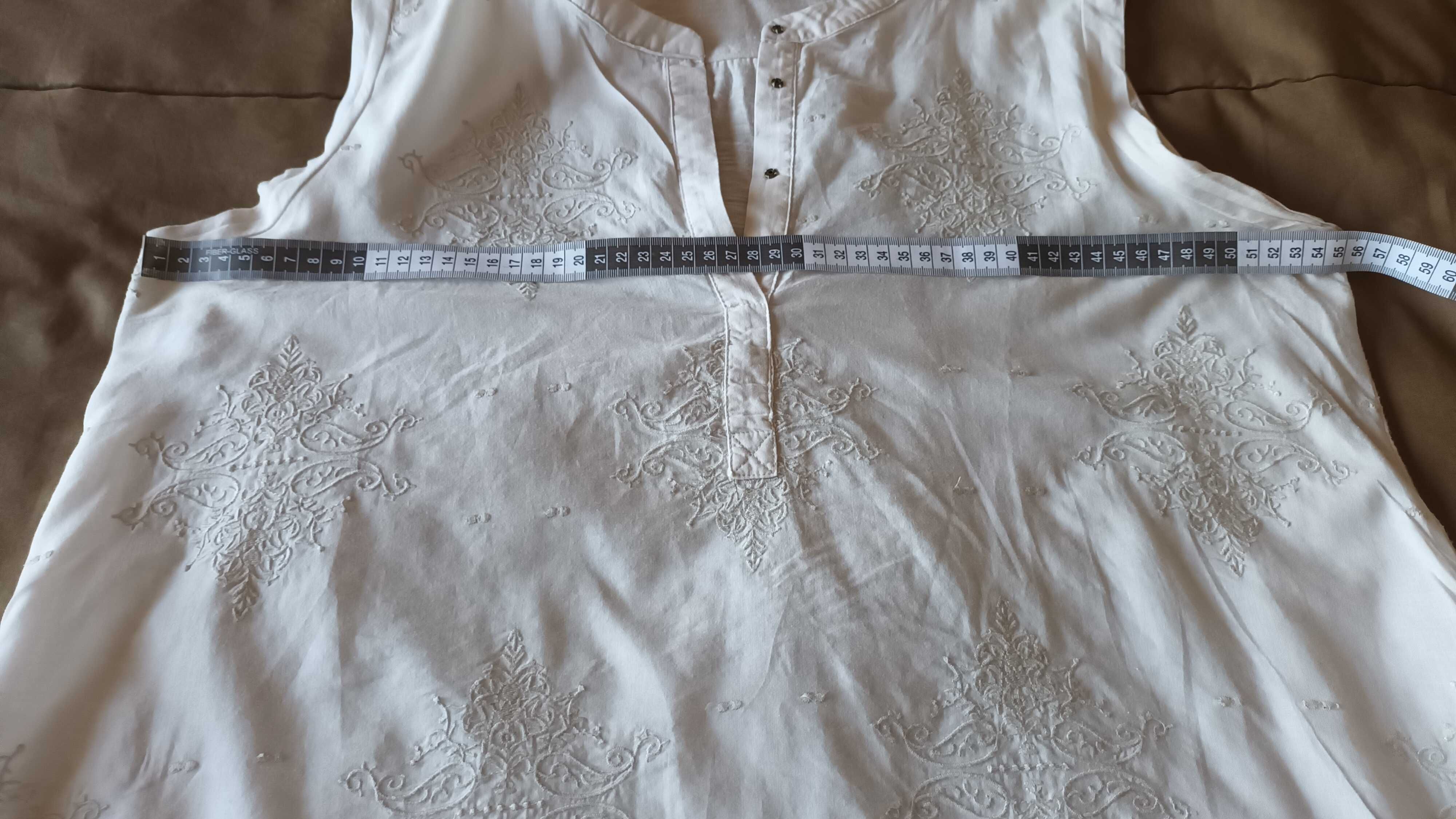 Blusa/túnica  bege da Cortefiel