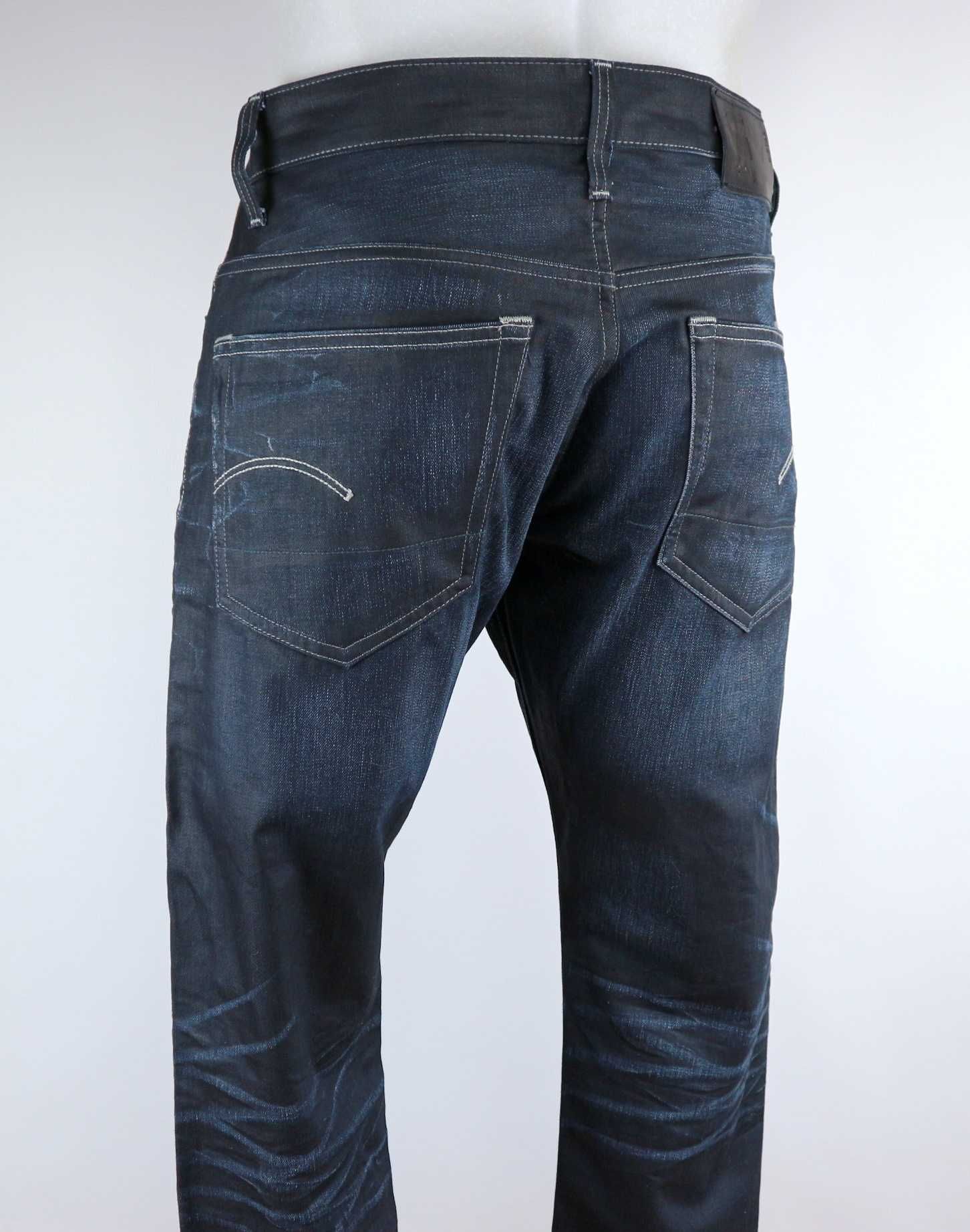 G-Star Raw 3301 Tapered spodnie jeansy W32 L32 pas 2 x 42 cm