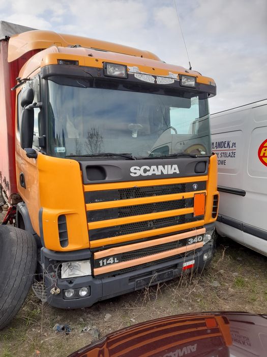 scania 340 na czesci w całości uszkodzony silnik