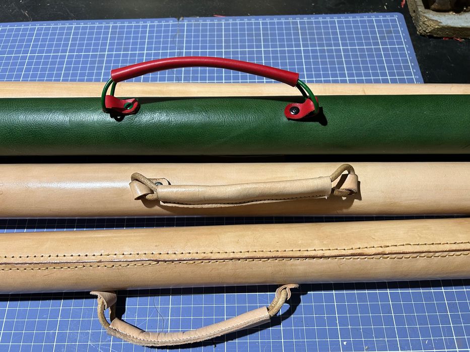 Tuba do  muchówki 9 stòp czterosklad skóra naturalna ręcznie szyta