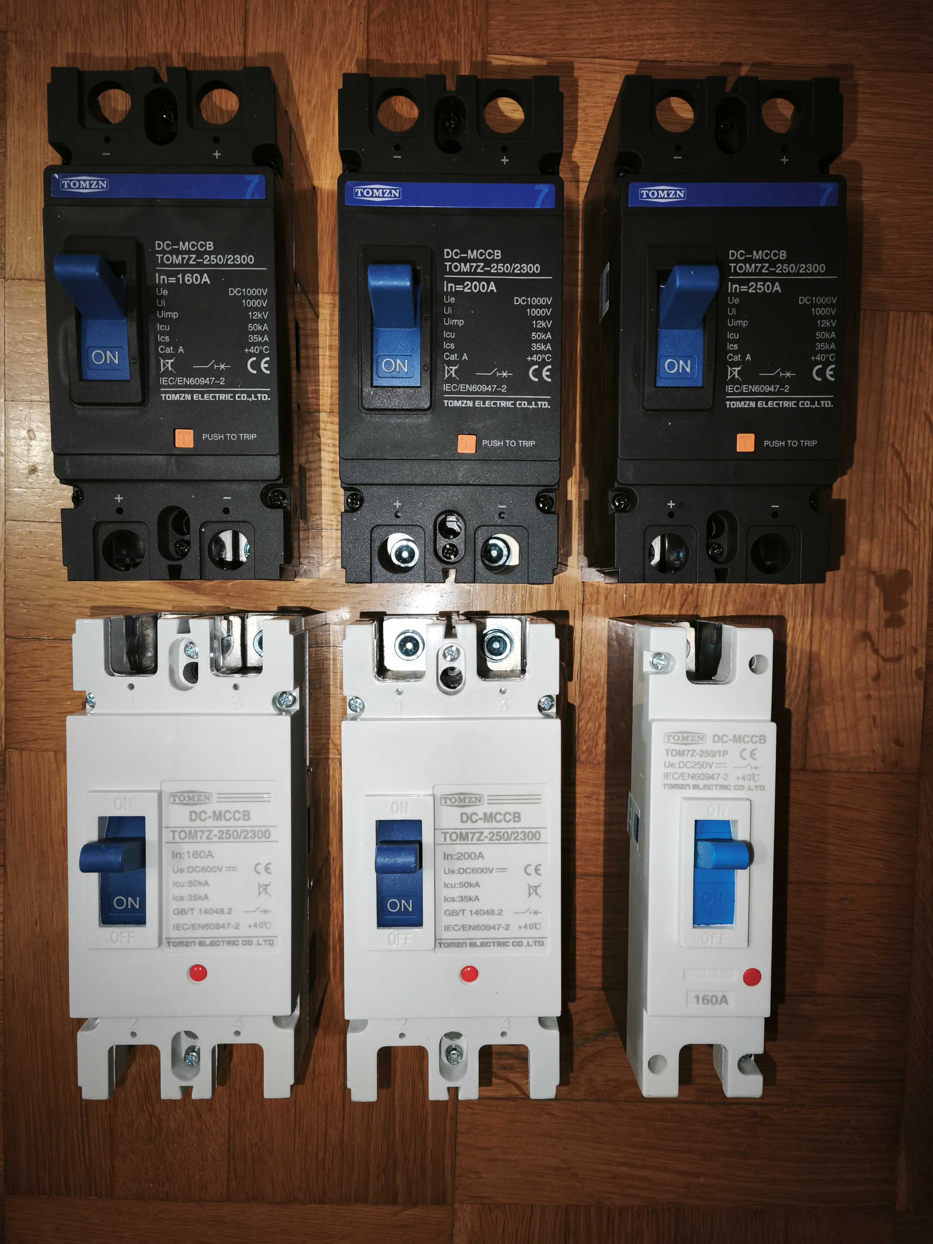 Автомат DC-Tomzn 1Р, 2P 16А,20А, 25А, 32А,40А,63A, 125А,УЗИП Держатель