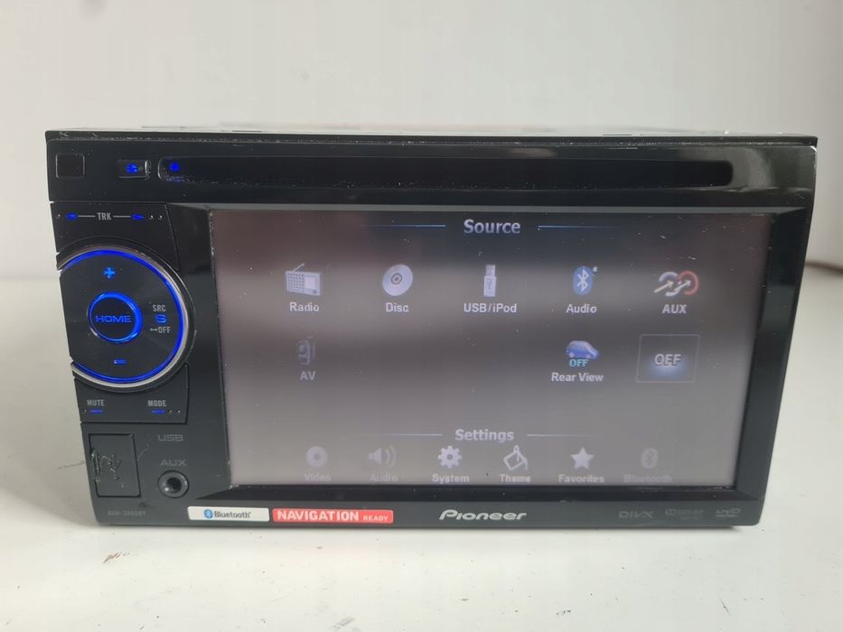 Radio mp3 pioneer avh-2400bt bluetooth usb divx vw golf sharan t4…