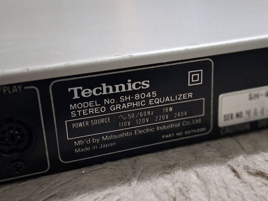 Equalizador SH-8045 Technics