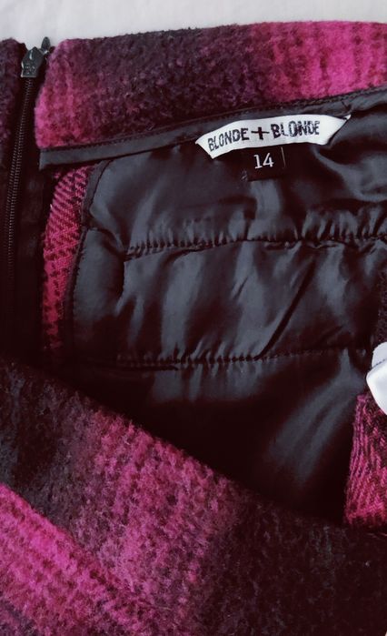 Wełniane Krótkie spodenki zimowe XL / 42 / 14 bordo czarne ciepłe wool