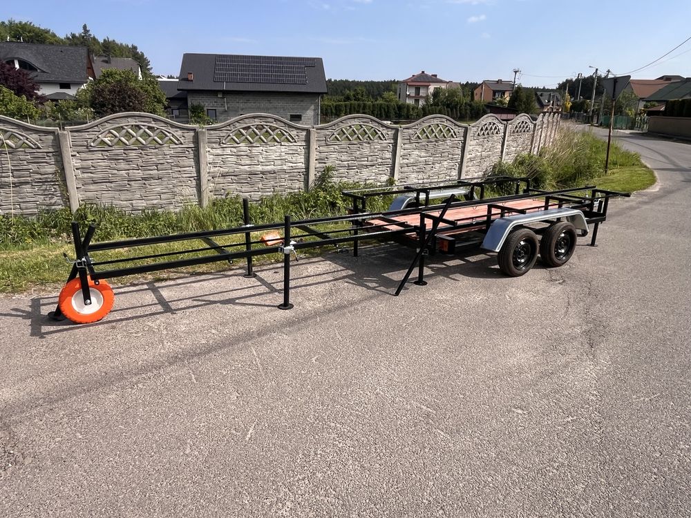 mobilna pasieka wędrowna stojak na ule przyczepa pszczelarska