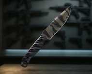 UNIKAT Nóż Jack Carr x Half Face Blades Crow Scout Tiger Stripe HFB