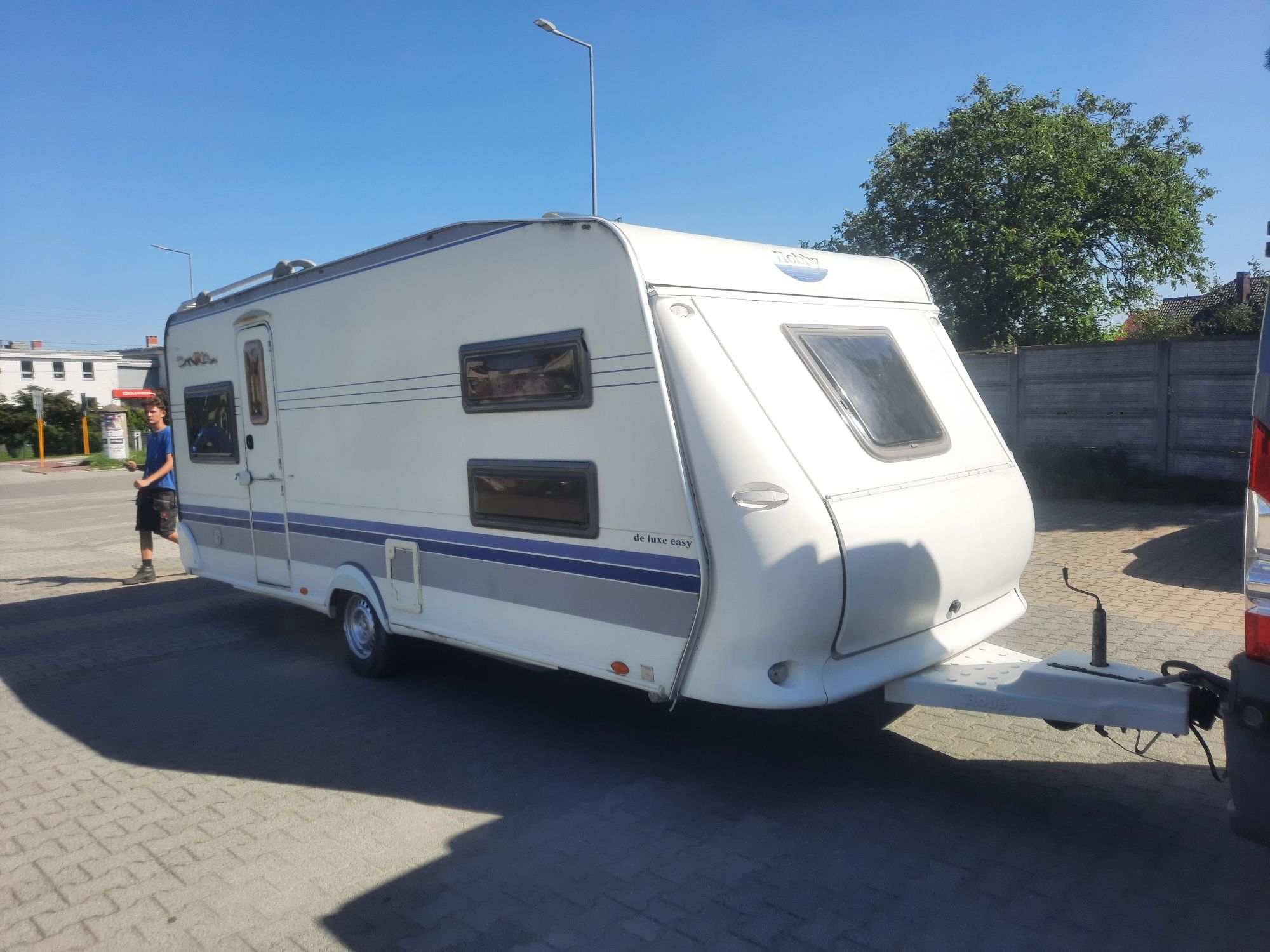 Przyczepa kempingowa kamper hobby wilk fendt de luxe easy 540 klima  2