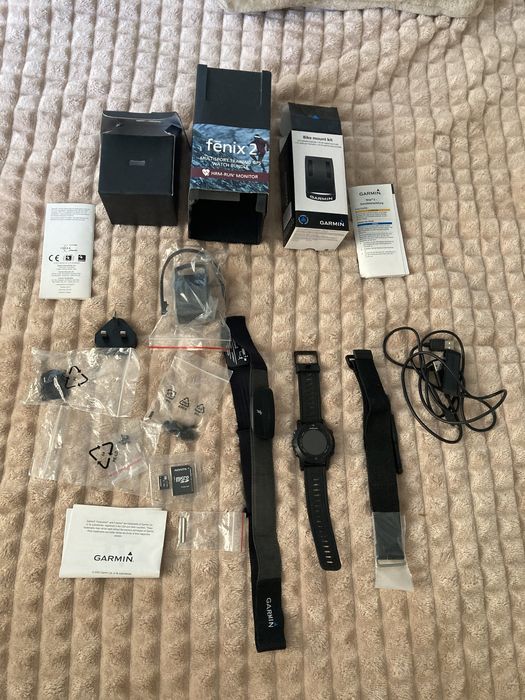 Garmin Fenix 2 multisport training gps watch bundle