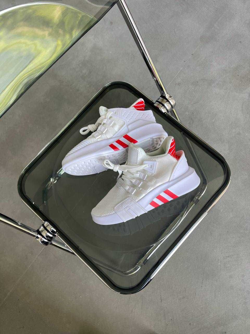Чоловічі кросівки Adidas EQT Bask ADV білий з червоним A0019 СУПЕР
