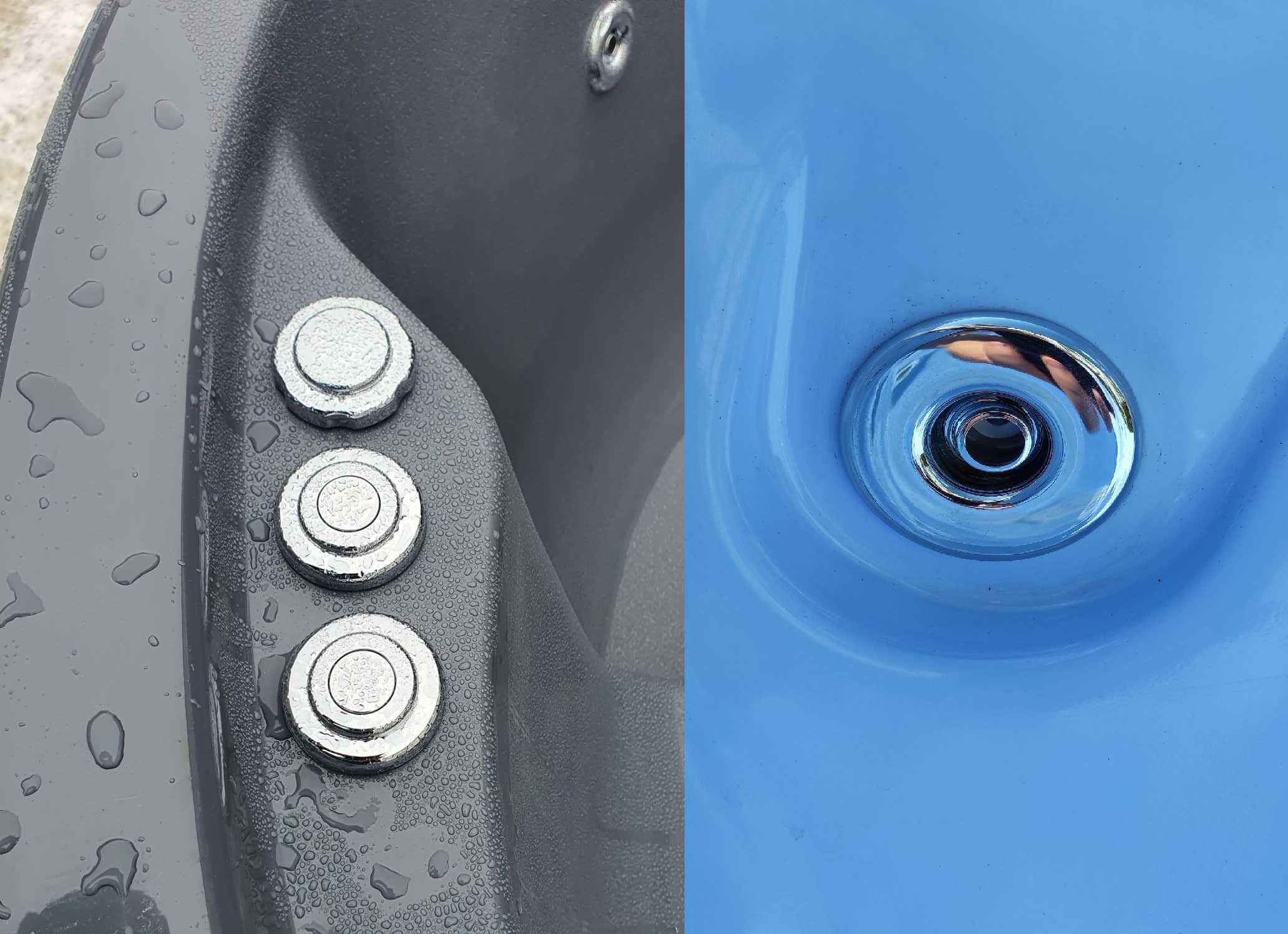 Balia ogrodowa 2m hot tub piec zewnętrzny masaż spa