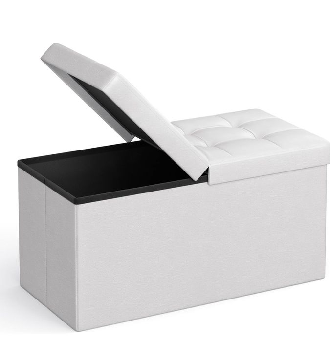 Ławka pufa składana z pojemnikiem