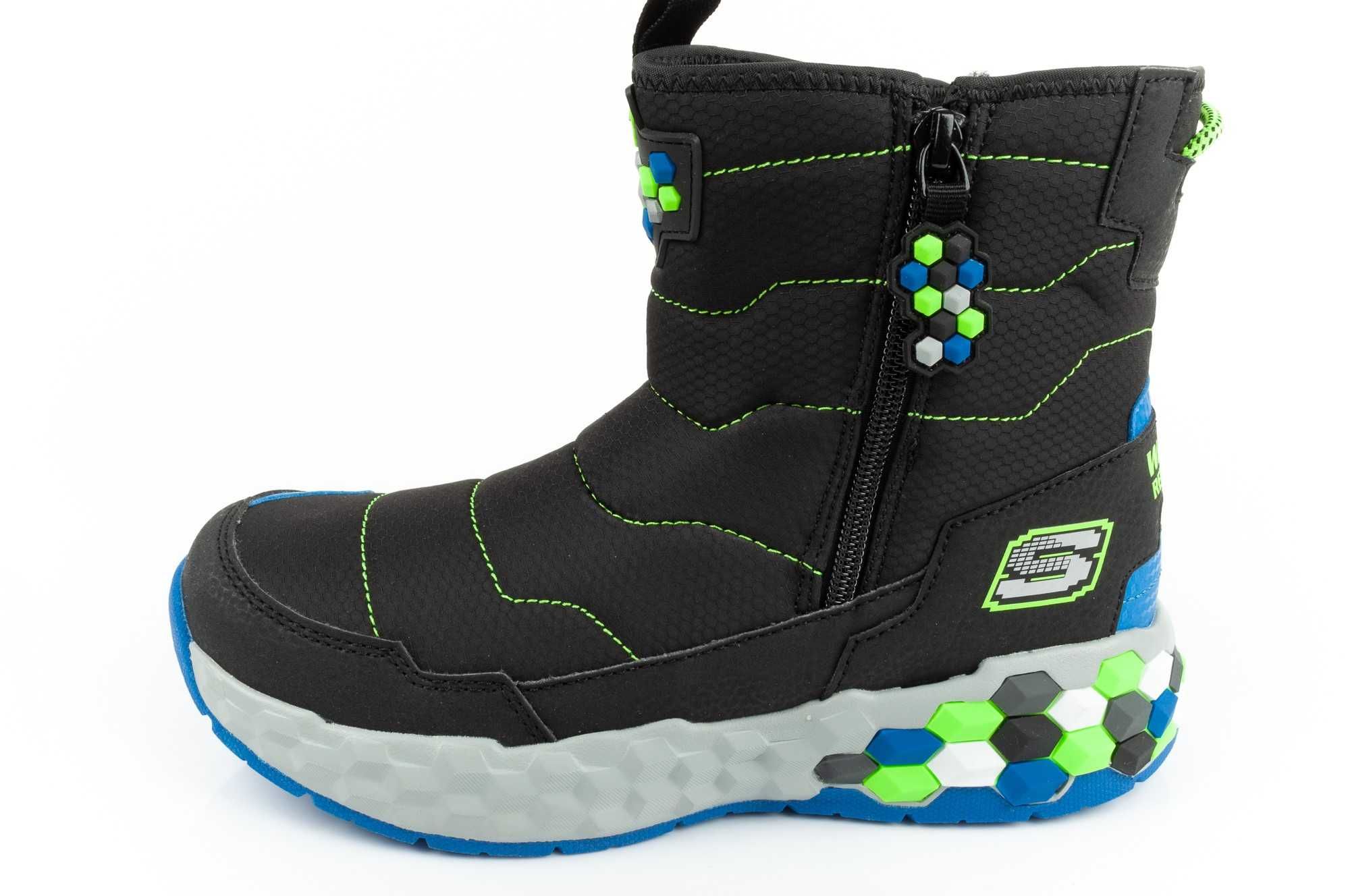 Buty dziecięce śniegowce Skechers [402216L/BBLM] r.