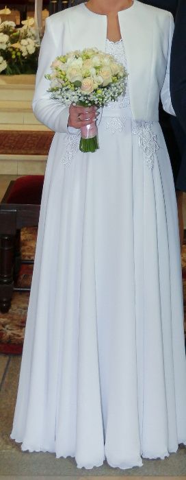 Sukienka ślubna + dodatki/ rozmiar 36