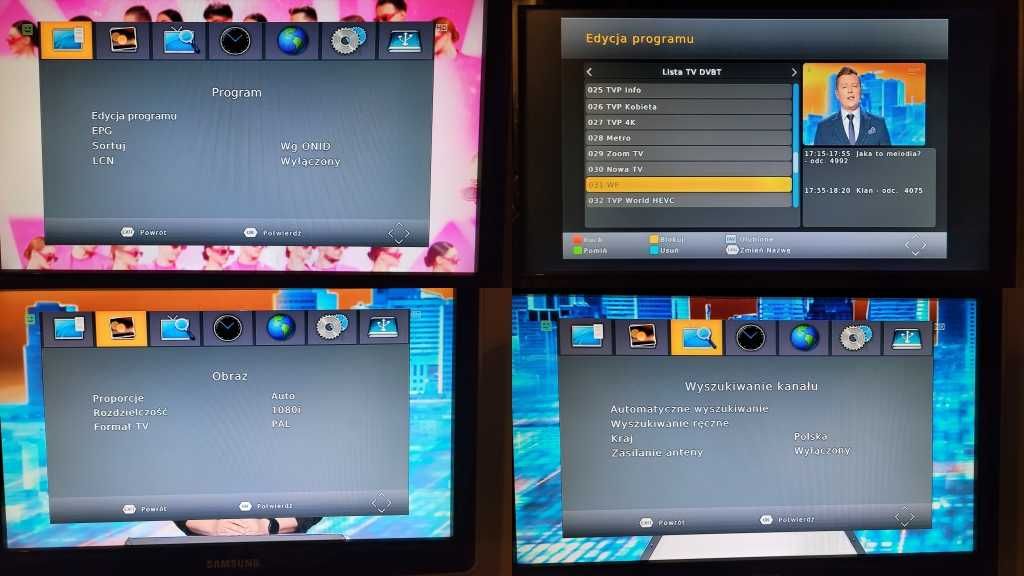 NOWY dekoder / tuner WIWA DVB-T2 H.265 HEVC z pilotem MEMO CONTROL
