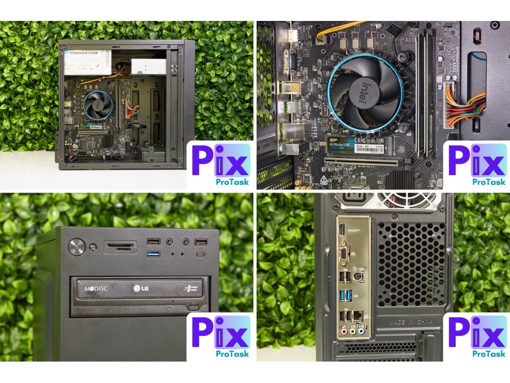 Komputer stacjonarny Pix ProTask V1 i3, 16GB DDR4, 1TB SSD, Win11 Pro