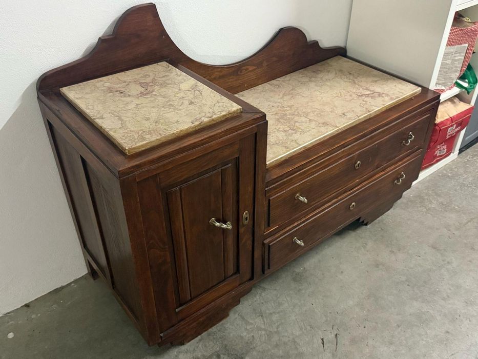 Movel vintage com marmore