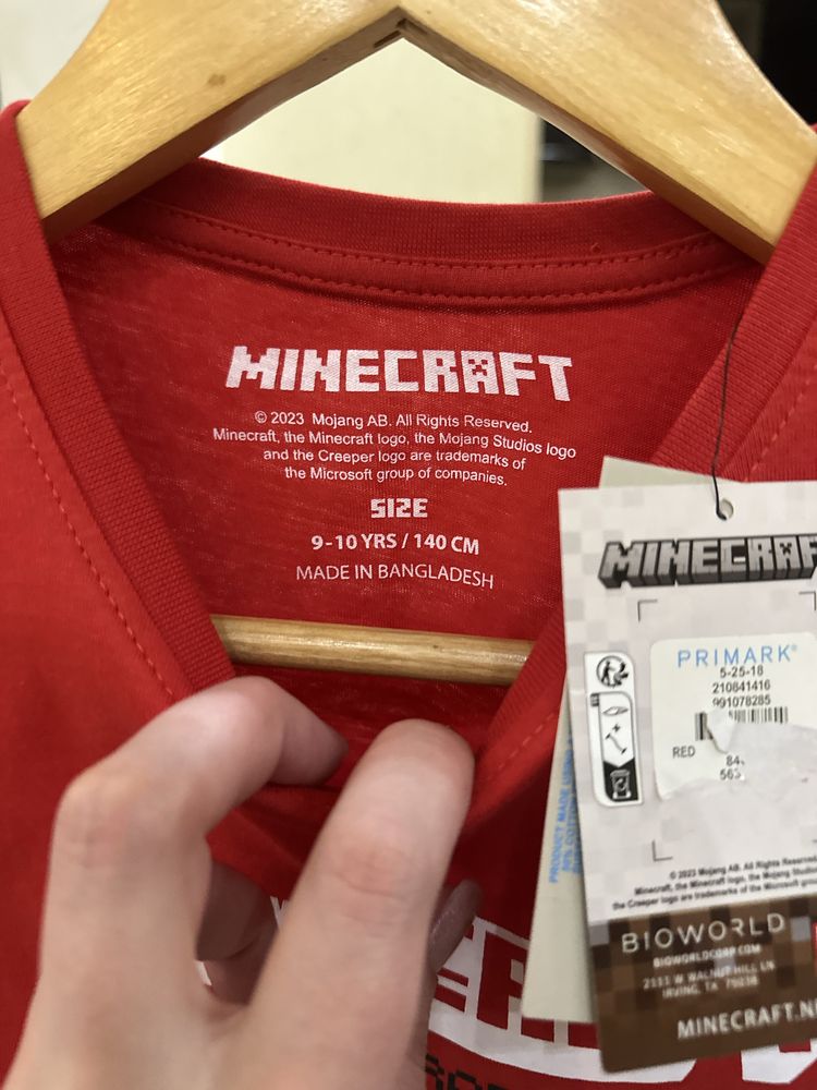 Футболки на хлопчика minecraft на зріст 140см
