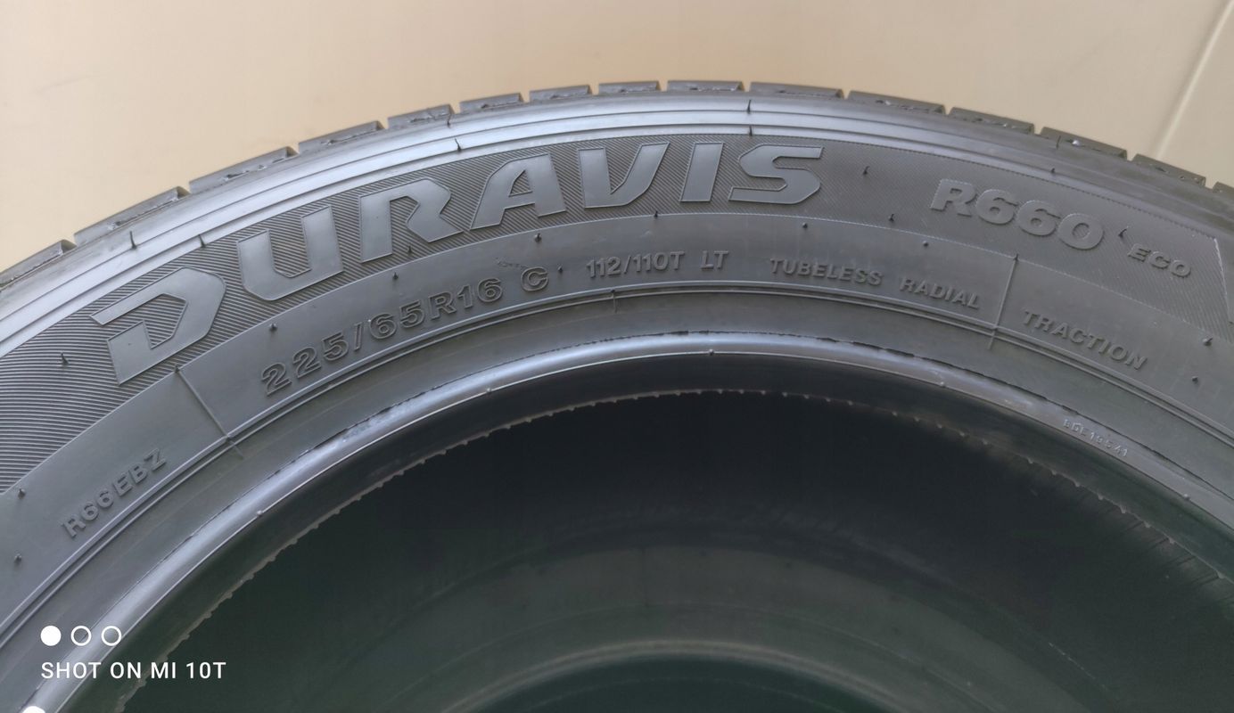 1x 225/65r16c Bridgestone Duravis R660 Eco 112/110t 2024r Jak Nowe