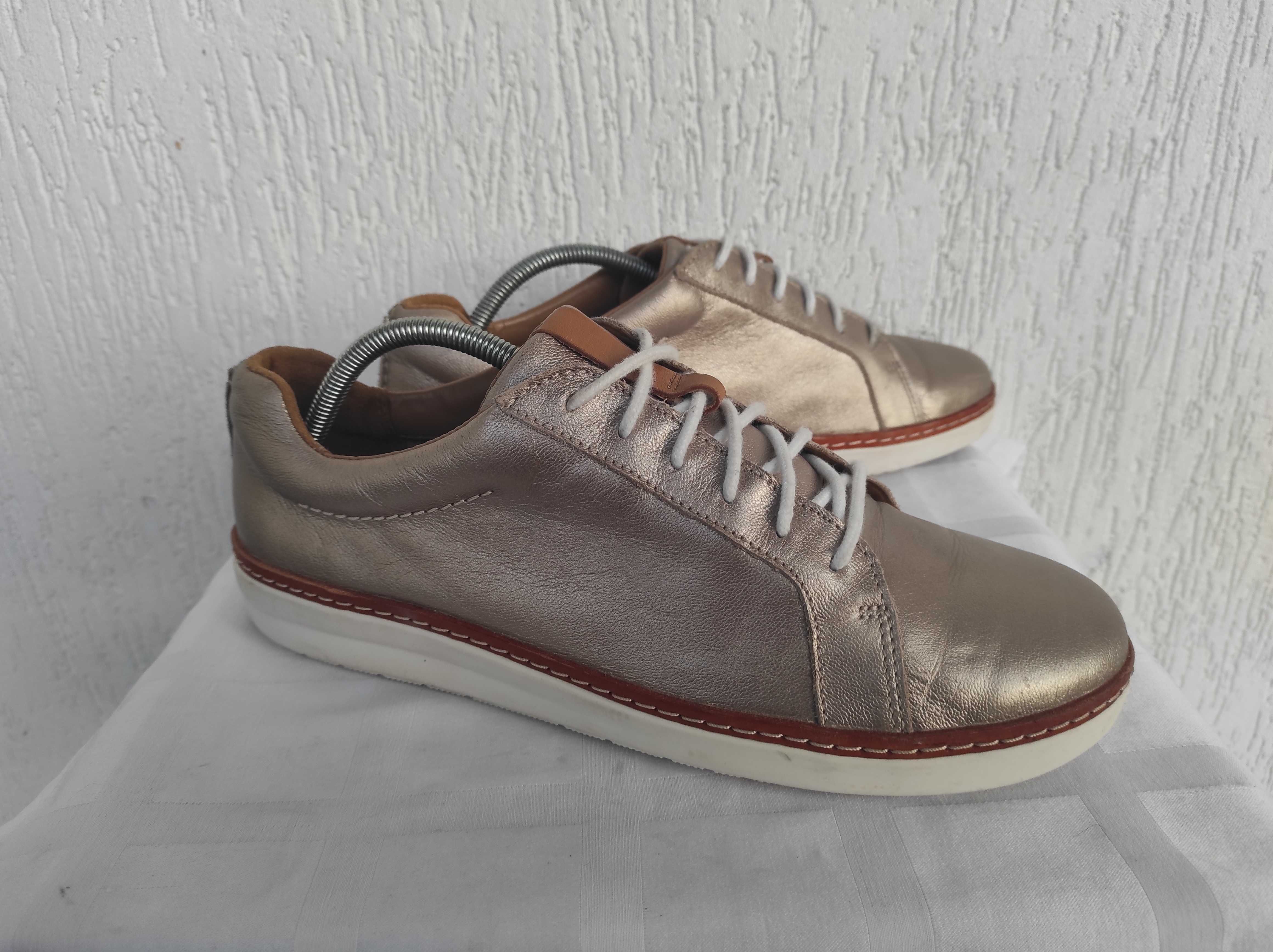 Туфли кожанние clarks unstructured cushion pius р.40