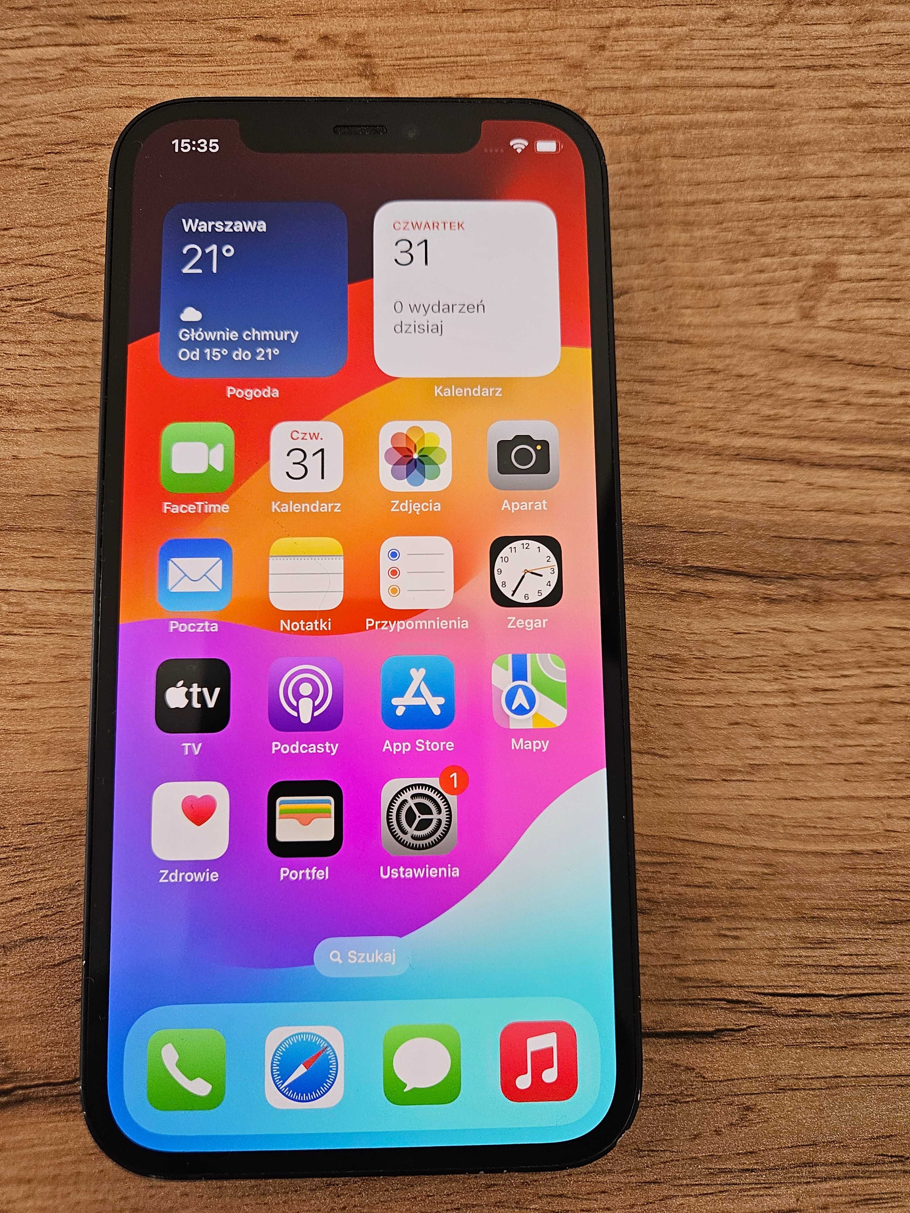 iPhone 12, Black, 128GB, SDB, 79% Baterii