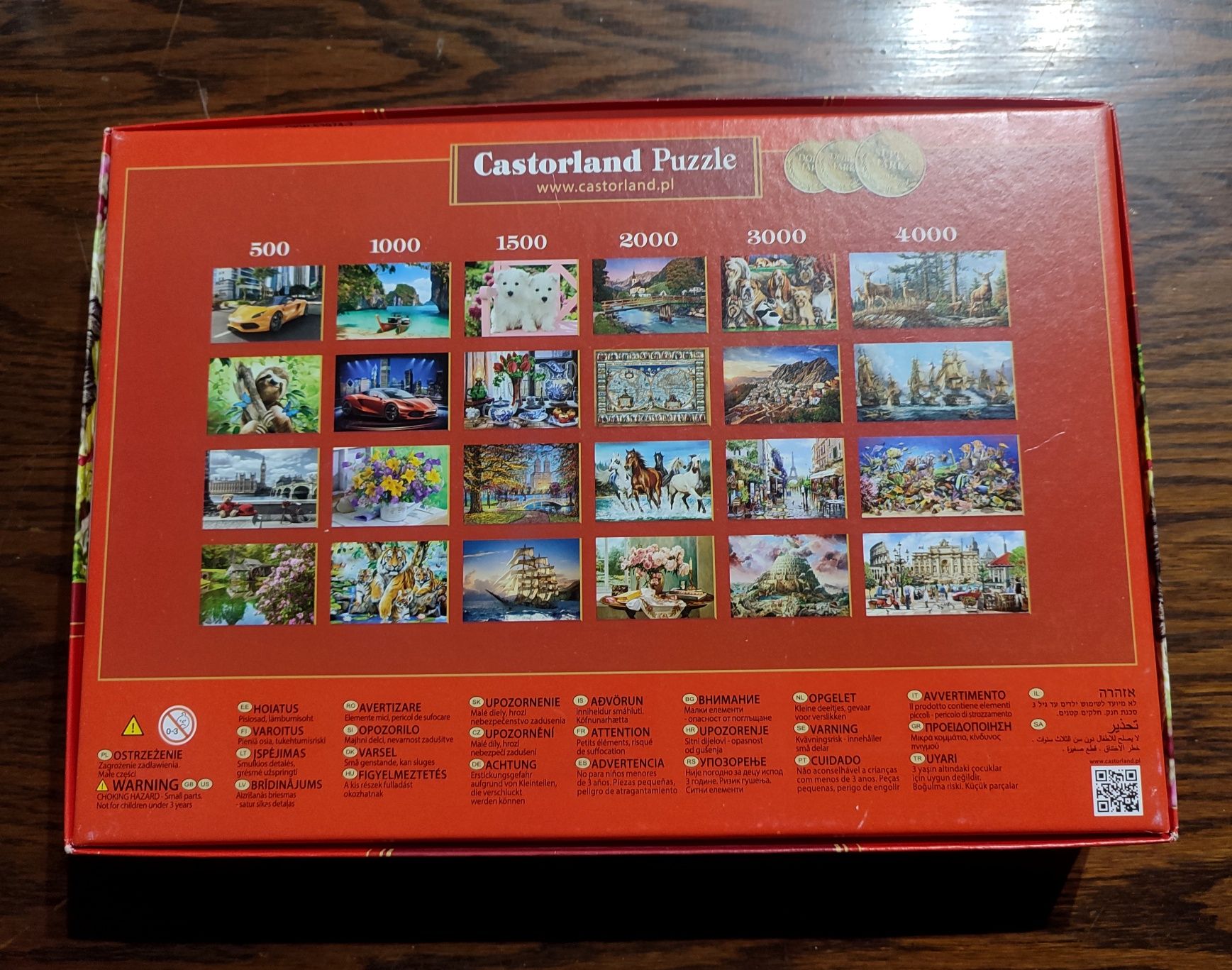 Puzzle Castorland 500 el. Kitten in flower garden Kotek B-52974 (-1)