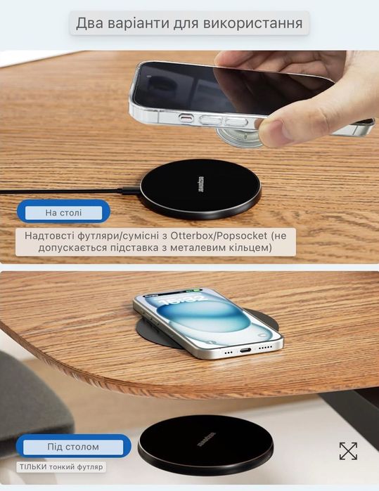 Невидимий Бездротовий Зарядний Пристрій, 0-30 мм.