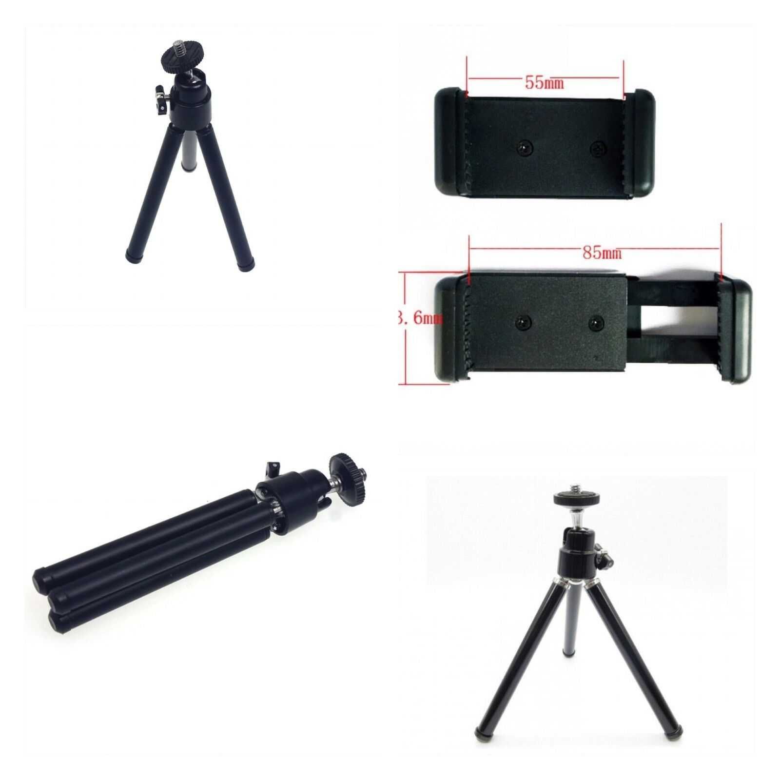 Mini Suporte Tripé em metal para telemóvel SD-1050 Novos em caixa