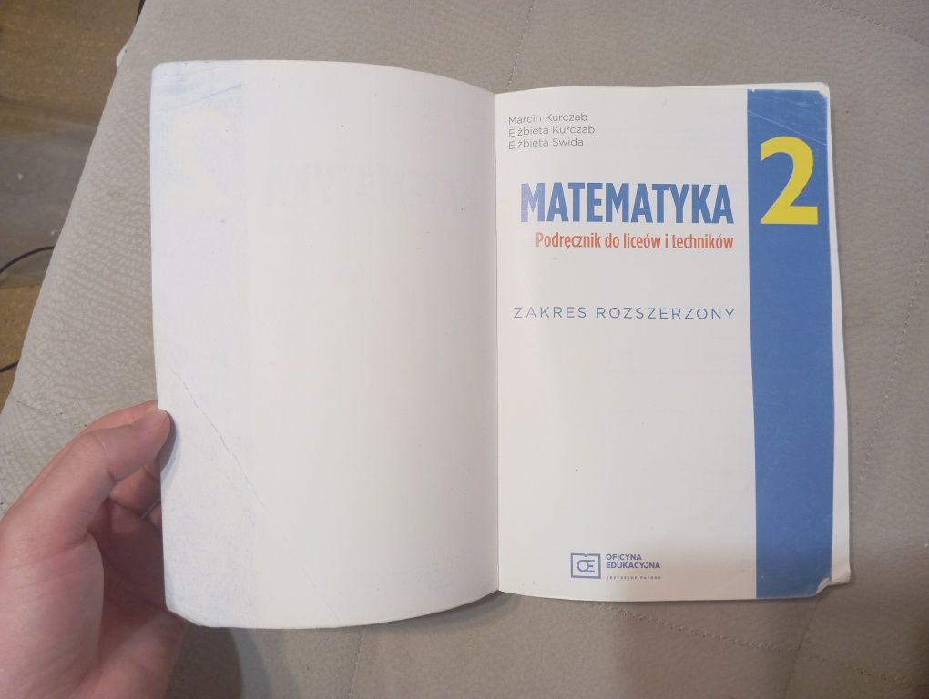 Matematyka 2 podręcznik, zakres rozszerzony, oficyna edukacyjna